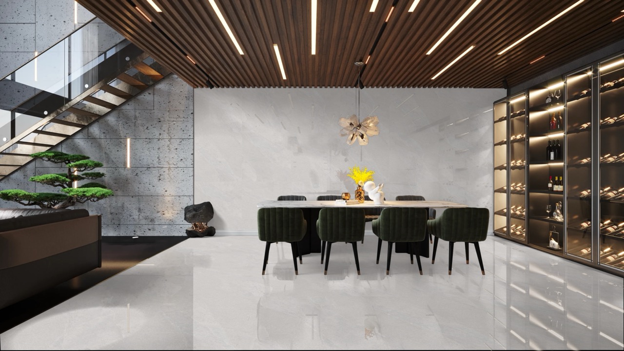 ARDESIA BIANCO lichtgrijze steenlook tegel 80x80cm met matte textuur – porseleinen tegel van Tegelplus voor rustgevende Belgische interieurs