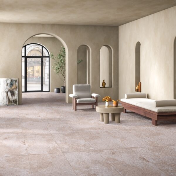Natural Grey Stone Effect Tile – ARFINE SAND 60x60cm Porcelain – Tegel Belgium