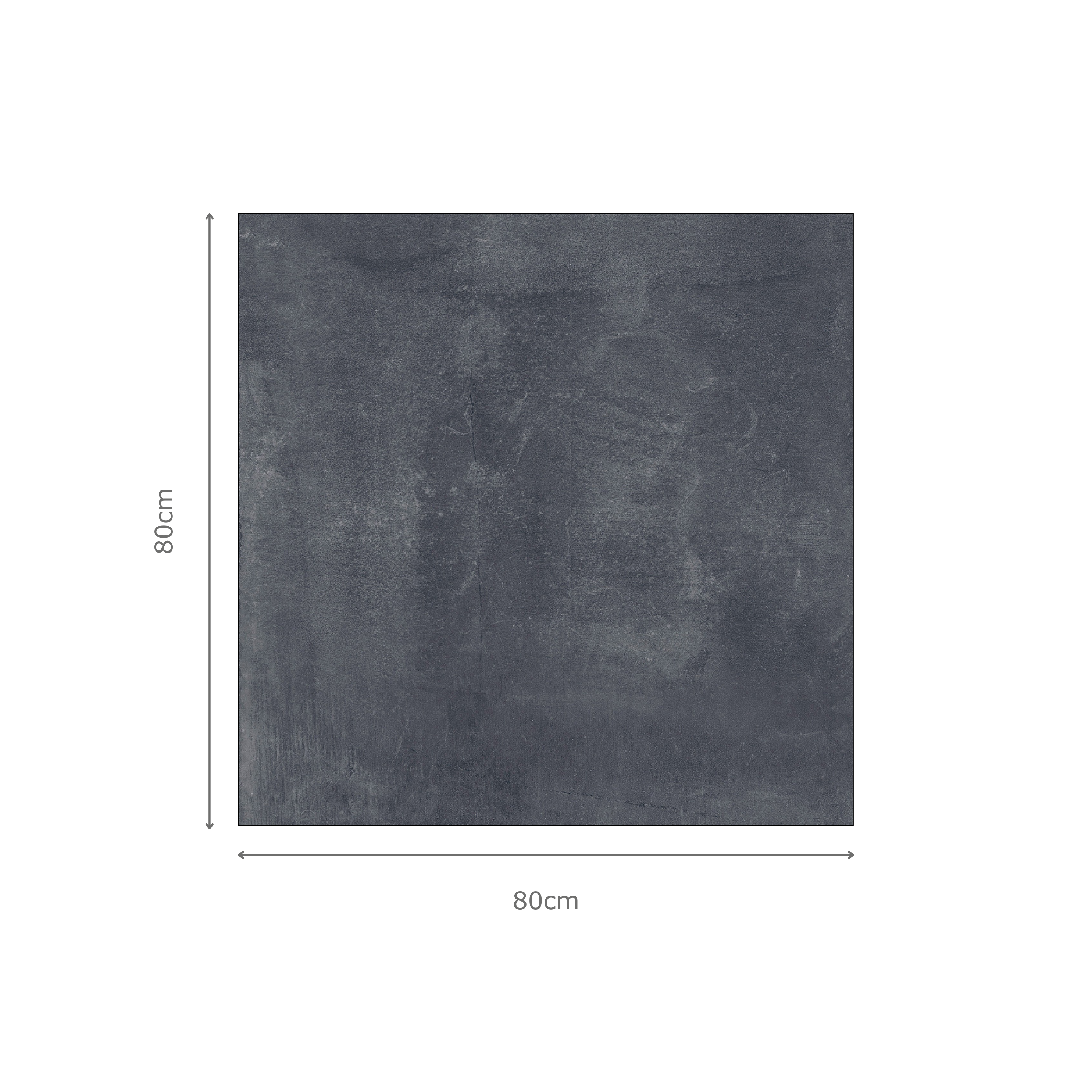 ALEUT NERO Black Cement Tiles 80x80cm