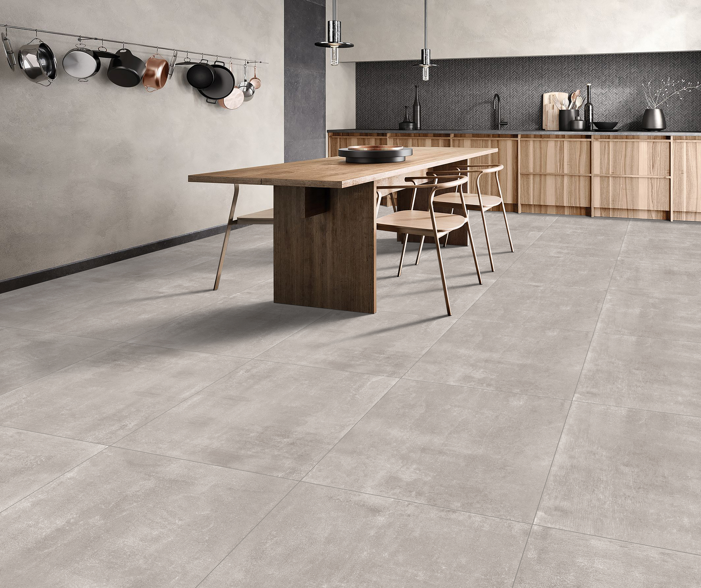 MERAKI PEARL grijze cementlook tegel 60x60cm Lappato en 60x120cm Mat – porseleinen tegel van Tegelplus voor moderne Belgische interieurs
