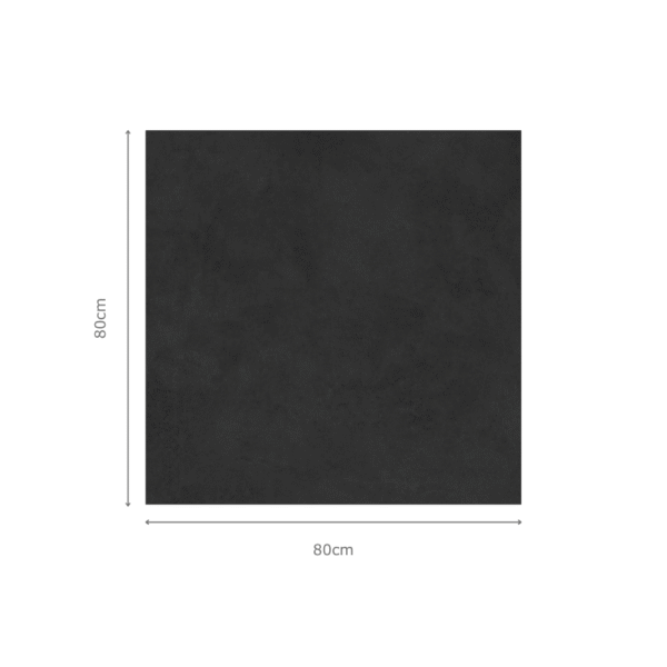 ARDESIA ANTHRACITE zwarte natuursteenlook tegel 80x80cm met matte textuur – porseleinen tegel van Tegelplus voor moderne Belgische interieurs
