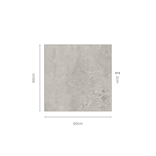 Arezo Grey donkergrijze steenlook porseleinen tegel – antislip tegel in 60x60 cm en 80x80 cm formaat, perfect voor Belgische buitenvloeren bij Tegelplus