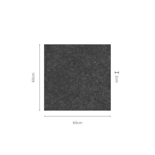 Arezo Grey donkergrijze steenlook porseleinen tegel – antislip tegel in 60x60 cm en 80x80 cm formaat, perfect voor Belgische buitenvloeren bij Tegelplus