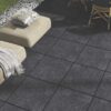 ARIZONA Black Porcelain Floor Tiles – Indoor and Outdoor Installation
