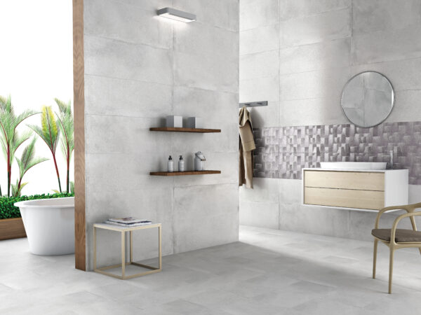 ATOMIC BIANCO (HM) 30x90cm matte tegel in wit met subtiele textuur tiles
