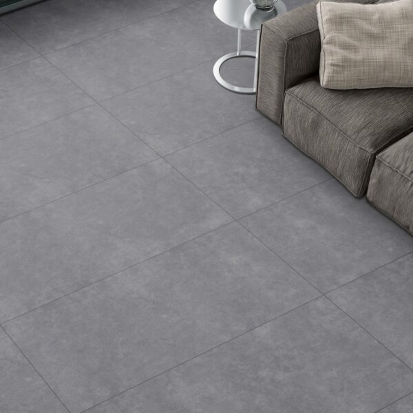 ATTIC GRAFITO 60x60cm grey cement-look porcelain tile with matt and lappato finish – Tegelplus Belgium