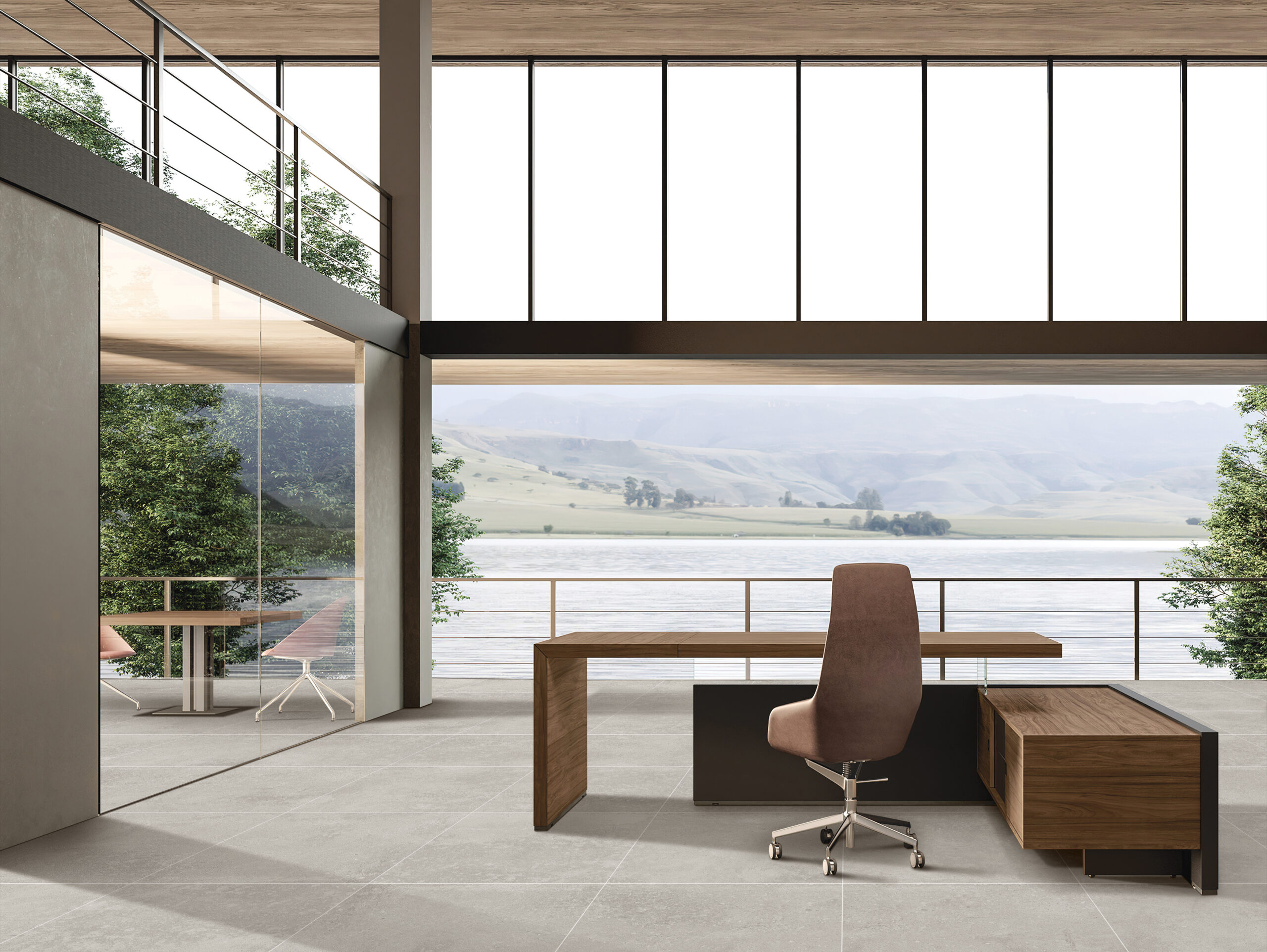 BARBOSA SNOW lichtgrijze cementlook tegel 60x60cm met granula matte afwerking – porseleinen tegel van Tegelplus voor moderne Belgische interieurs
