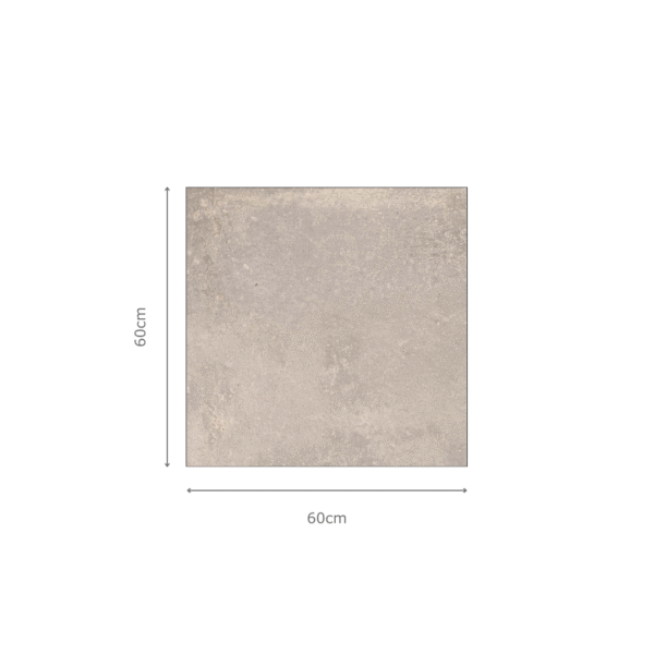 BARBOSA SNOW lichtgrijze cementlook tegel 60x60cm met granula matte afwerking – porseleinen tegel van Tegelplus voor moderne Belgische interieurs