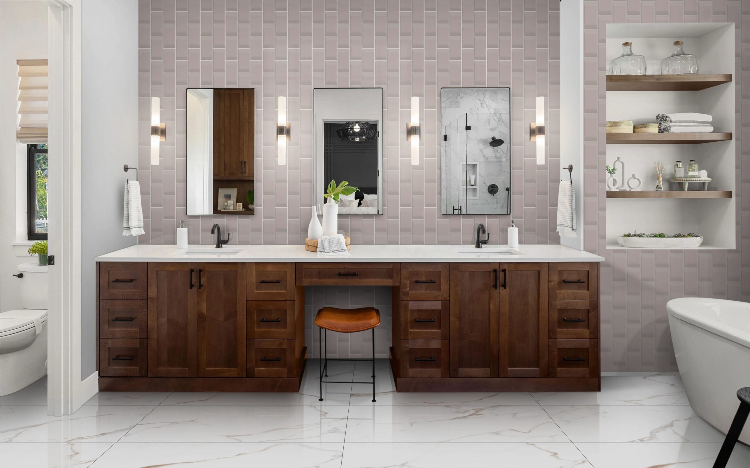 BEVEL SANDLE BEIGE 10x20cm glanzende tegel met lichte bevel en zandbeige kleur tiles