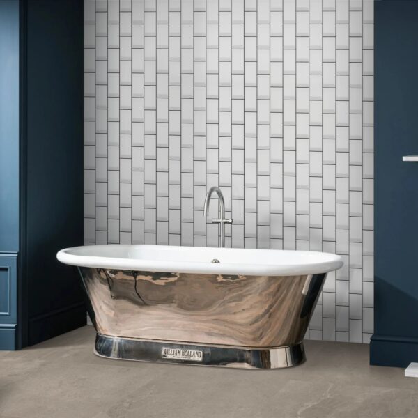 BEVEL WHITE 10x20cm matte witte wandtegel met afgeschuinde randen tiles
