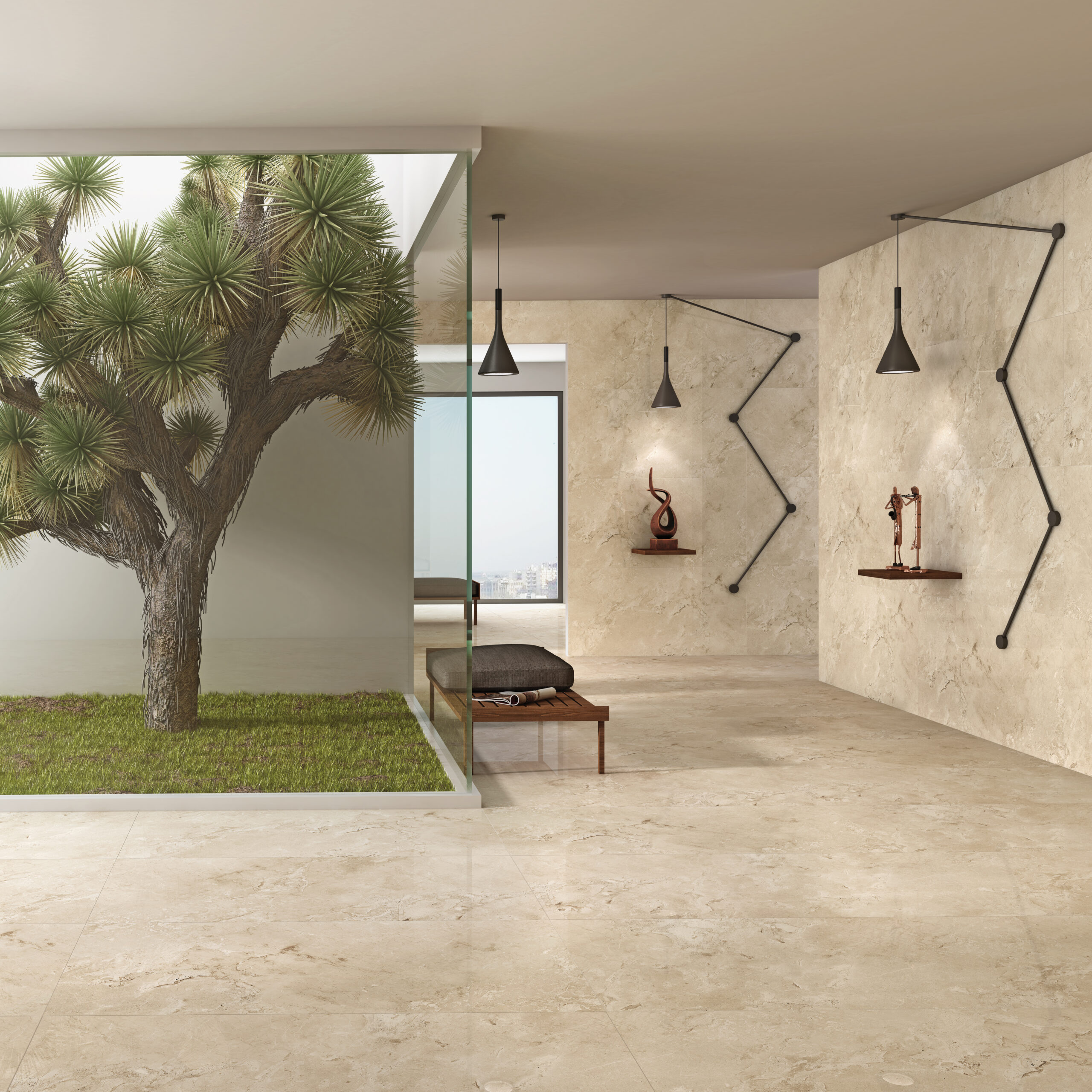 CASTANO CREMA by Tegelplus – Cream Marble Look Tiles for Walls & Floors
