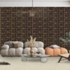 CAVE BLACK MATT 10x30cm wandtegel met diepe zwarte kleur en matte afwerking tiles