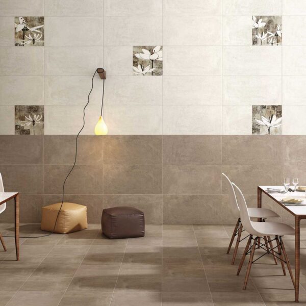 Keramische tegel CEMENTO BIANCO-P 30x60cm met matte afwerking in lichte cementlook tiles