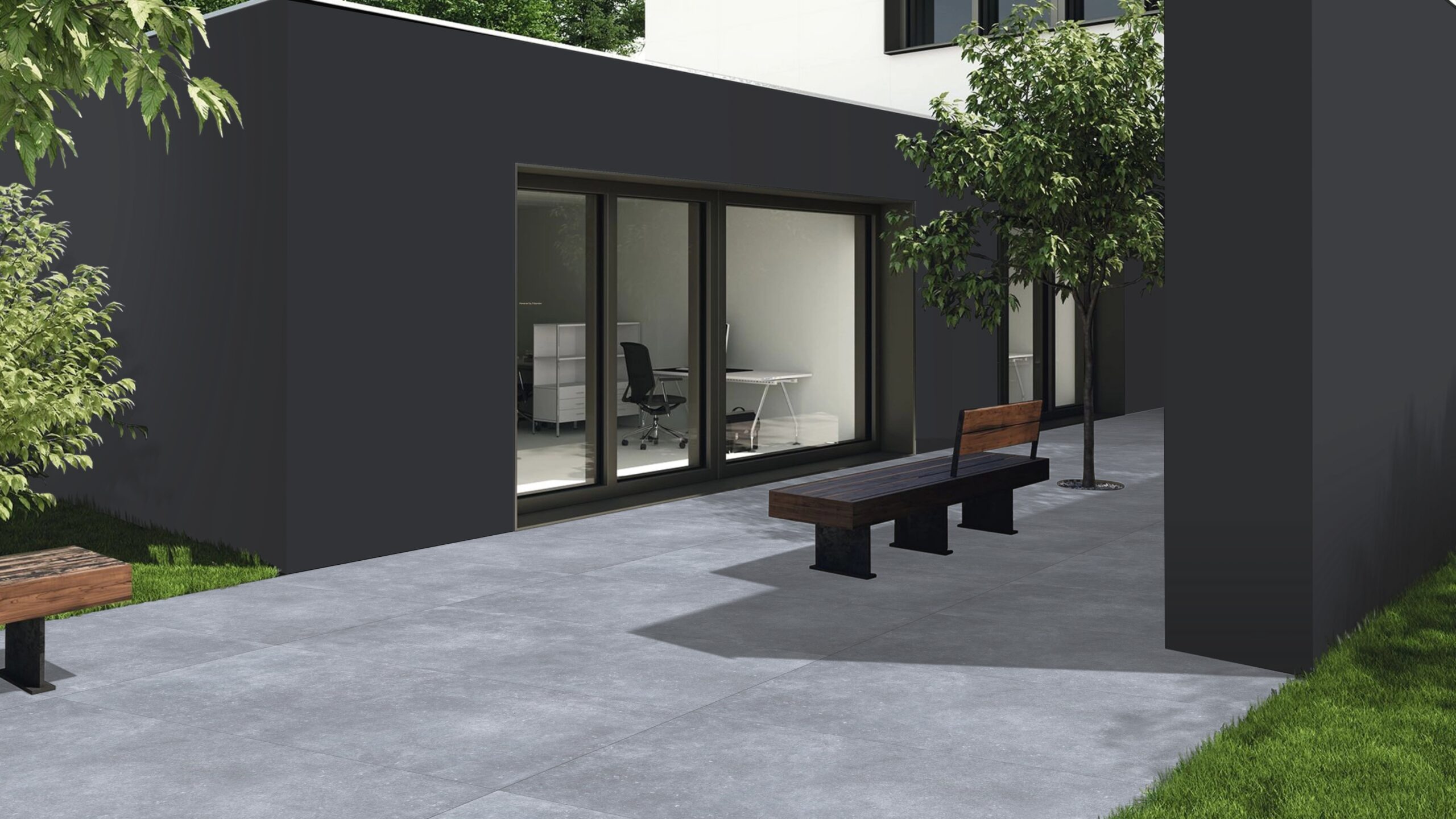 BLUESTONE BLACK tegel 60x120 cm met natuursteen uitstraling