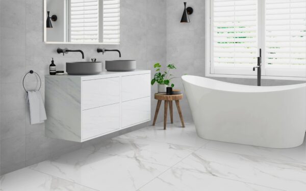 Keramische tegel CHILTON GREY-P 30x60cm met matte afwerking in zachte grijstint tiles