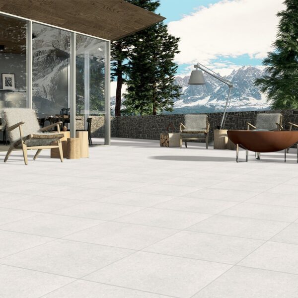 COBBLE STONE ASH witte steenlook tegels 80x80cm en 80x80x2cm – porseleinen tegels van Tegelplus voor binnenvloeren en antislip terrassen in België