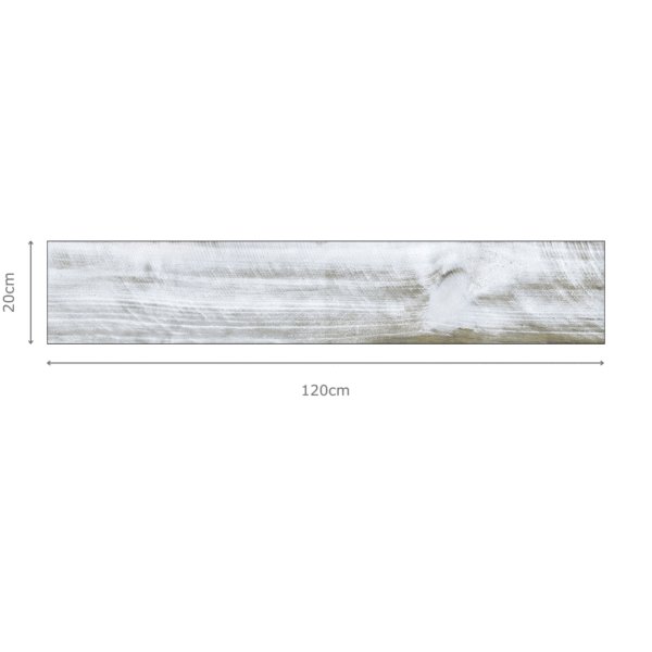 CARBON WHITE - 20x120cm Matt Tiles