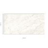 CARRARA PURE BIANCO - 60x120cm Glossy Tiles
