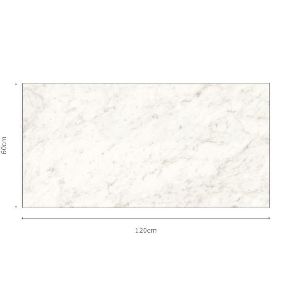 CARRARA PURE BIANCO - 60x120cm Glossy Tiles
