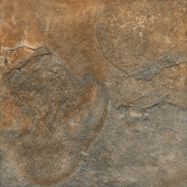 COPPER SLATE bruine porseleinen steenlook tegels voor buiten – verkrijgbaar in 60x60x2 cm en 80x80x2 cm met antislip afwerking – ideaal voor Belgisch terras, tuin of oprit – Tegelplus