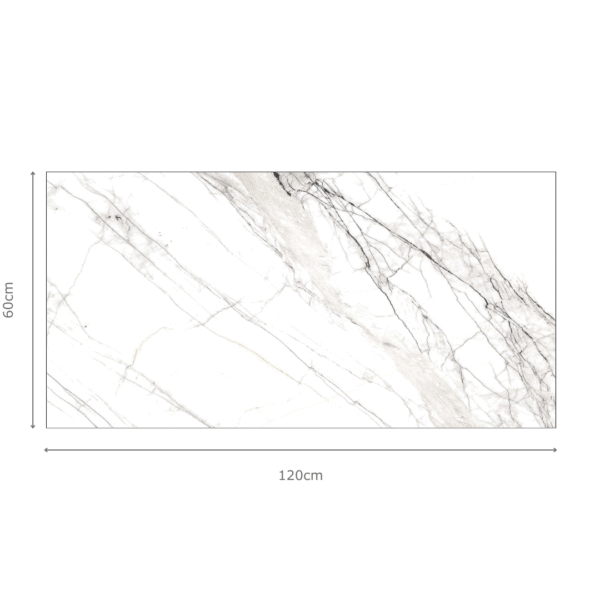 CRACKLE WHITE 60x120 cm porseleinen marmerlook tegel met carving craquelé afwerking – Tegelplus België
