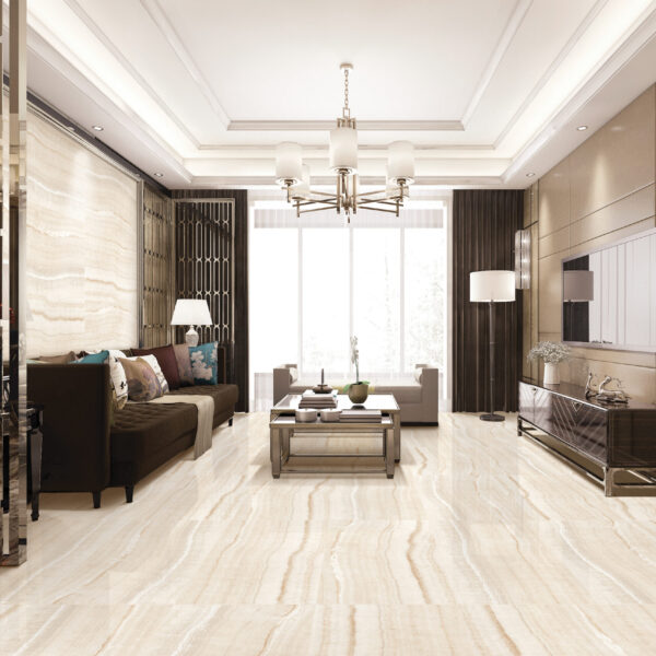 CRYSTAL BEIGE – Tijdloze Marmerlook in Beige voor Luxueuze Interieurs Geef je woonruimte, badkamer of keuken een verfijnde en luxueuze uitstraling met de CRYSTAL BEIGE marmerlook porseleinen tegels. Met een royaal formaat van 60x120 cm en een stralende glanzende afwerking, is deze tegel het toonbeeld van moderne klasse en subtiele elegantie. De natuurlijke beige tint, gecombineerd met de delicate marmerstructuur, zorgt voor warmte en rust in elk Belgisch interieur. Het reflecterende oppervlak vergroot visueel de ruimte en voegt een chic element toe aan je vloer of wand. Dankzij de hoogwaardige porseleinen afwerking is deze tegel ook uiterst duurzaam, vlekbestendig en onderhoudsarm. Geschikt voor zowel residentieel als commercieel gebruik, biedt de CRYSTAL BEIGE tegel een tijdloze esthetiek met de robuustheid van keramiek. Breng het beste van Italiaanse marmerstijl naar België met deze topkwaliteit tegel van Tegelplus. ✅ Waarom kiezen voor CRYSTAL BEIGE bij Tegelplus? Luxueuze beige marmerlook met elegante glans Groot formaat 60x120 cm voor een moderne en naadloze uitstraling Perfect voor vloeren en wanden in elke ruimte Gemaakt van duurzaam porselein – bestand tegen vocht, vuil en krassen Glanzende afwerking die licht weerkaatst en ruimtes opent Ideaal voor moderne en klassieke Belgische interieurs Exlusief verkrijgbaar bij Tegelplus – dé specialist in keramische en porseleinen tegels voor België