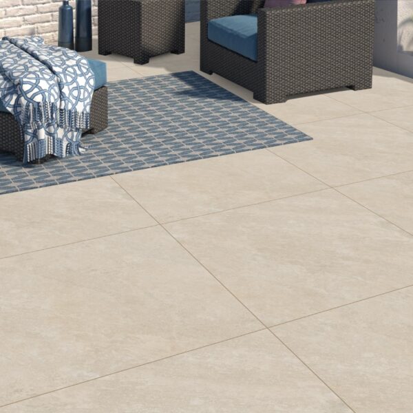 CRYSTAL BIANCO beige natuursteen porseleinen tegel 80x80x2 cm met antislip – Tegelplus België