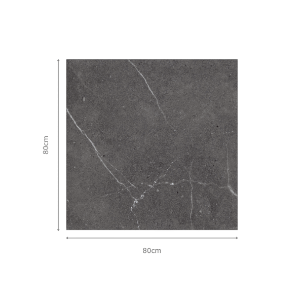 CRYSTAL BLACK - 80x80cm Glossy Tiles