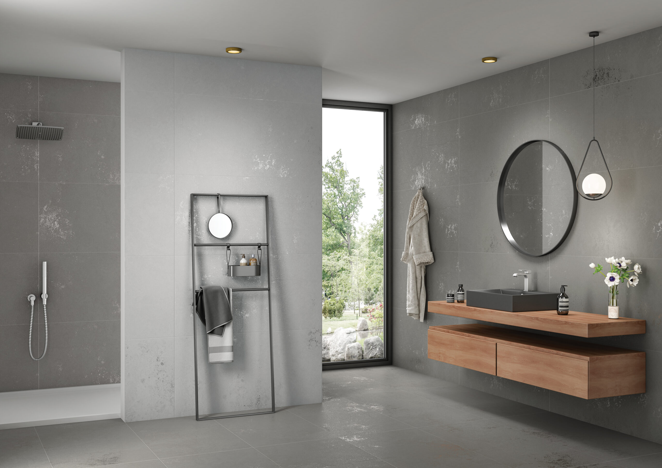 DUTCH TORTORA Grey Cement Tiles 60x120cm