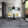 DYNAMIC NERO 60x60cm black cement-look porcelain tiles with matt finish – Tegelplus Belgium