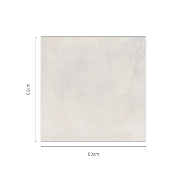 DYNAMIC WHITE Cement Tiles 80x80cm Matt