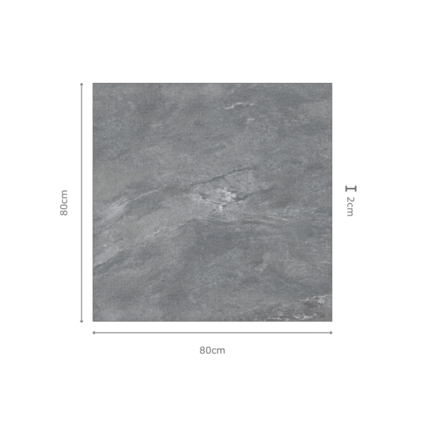 EARTHSTONE GREY grijze steenlook tegels – 80x80x2cm antislip – porseleinen tegels van Tegelplus voor binnen en buiten in België