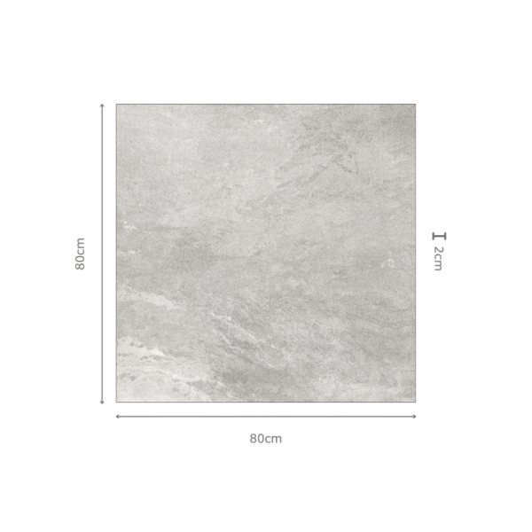 EARTHSTONE SMOKE grijze buitentegel met antislip oppervlak – 60x60x2, 60x90x2 en 80x80x2 cm – natuursteenlook porseleinen tegel van Tegelplus België