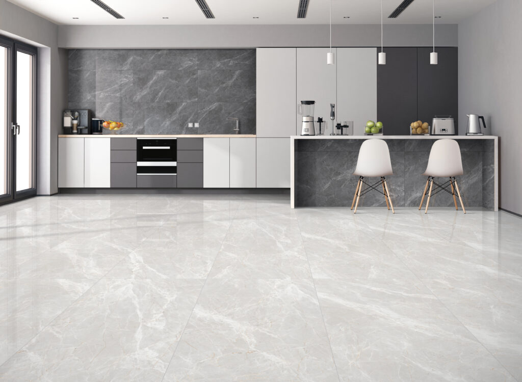 Fliesen EMPEROR GREY 60x120cm glanzende tegel met diepe grijze kleur en elegante afwerking tiles