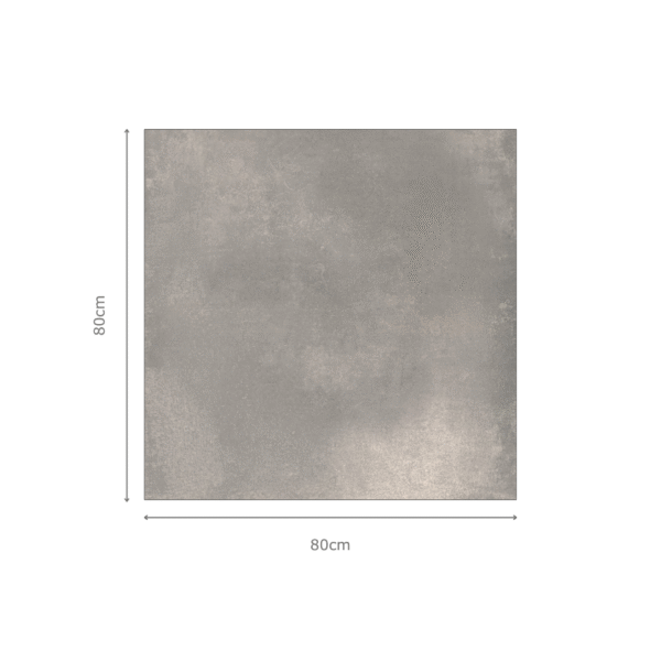 ESMA GREY cementlook tegel 80x80cm met matte textuur – porseleinen tegel van Tegelplus voor moderne Belgische vloeren