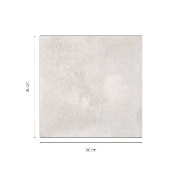 ESMA PEARL White Cement Tiles 80x80cm