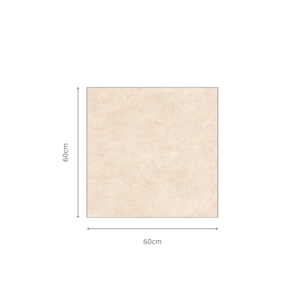ENVERSTONE NATURE beige natuursteenlook tegel 60x60cm met granula matte afwerking – porseleinen tegel van Tegelplus voor stijlvolle Belgische vloeren en wanden