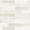 Beige metro tegel 7.5x30cm met glanzende afwerking, FES DE BLANC collectie van Tegelplus – keramische wandtegel voor keuken en badkamer in België