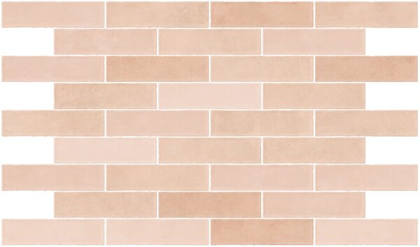 FES DE ROSE roze metro tegel 7.5x30cm met glanzende afwerking – keramische wandtegel van Tegelplus voor keuken of badkamer in België
