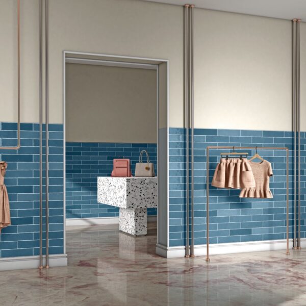 FES DE NUIT blauwe metro tegel 7.5x30cm met glanzende afwerking – keramische wandtegel van Tegelplus voor keuken of badkamer in België