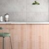 FES DE ROSE roze metro tegel 7.5x30cm met glanzende afwerking – keramische wandtegel van Tegelplus voor keuken of badkamer in België
