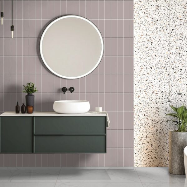 FLATE SANDLE BEIGE 10x30cm matte wandtegel in zandbeige kleur tiles