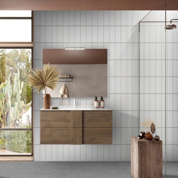 FLATE WHITE 10x30cm glanzende witte wandtegel tiles