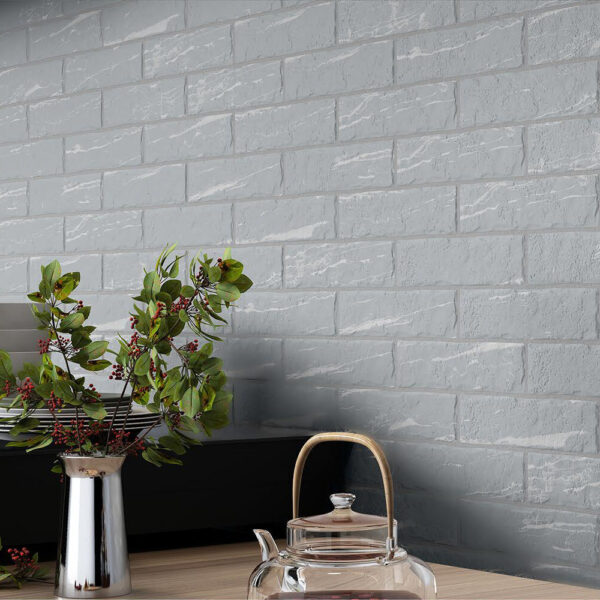 FOSSIL GRAPHITE grijze metro tegel 7.5x30cm met matte afwerking – keramische wandtegel van Tegelplus voor keuken en badkamer in België