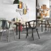 FOSSIL ANTHRACITE 60x120 cm porseleinen zwarte steenlook tegel met carving oppervlak – Tegelplus België