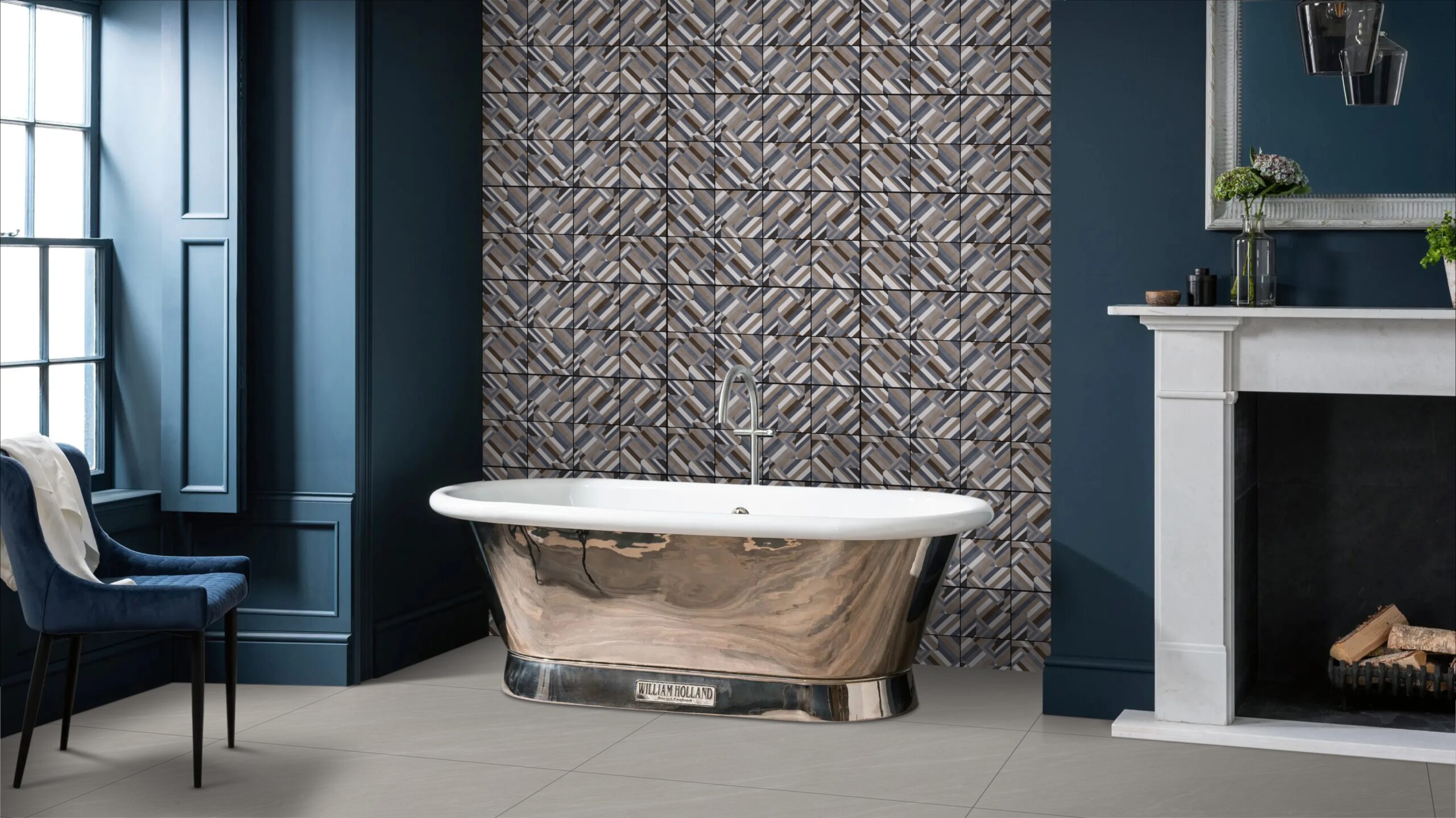 HAMBURG DARK T 20x20cm tegel met diepe grijstint en matte afwerking tiles