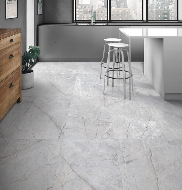 HARMONY BIANCO 60x120 cm grijze marmerlook porseleinen tegel met carving structuur – moderne vloertegel bij Tegelplus België