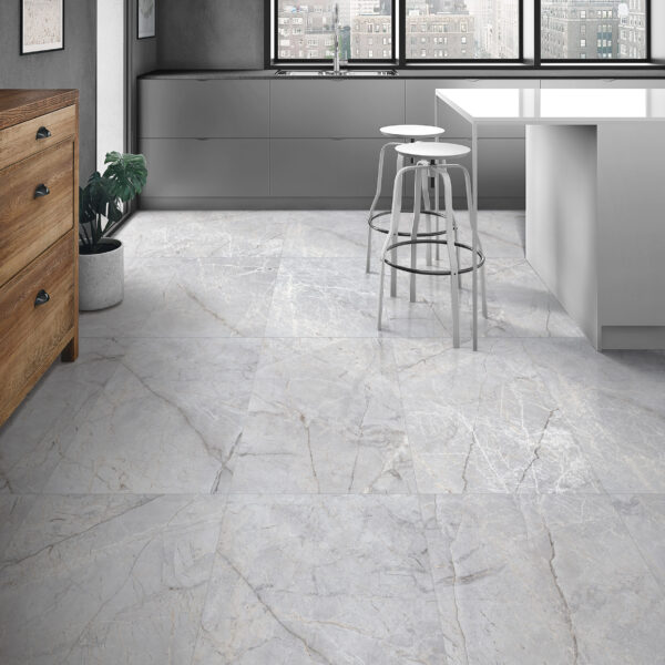 HARMONY BIANCO 60x120 cm grijze marmerlook porseleinen tegel met carving structuur – moderne vloertegel bij Tegelplus België