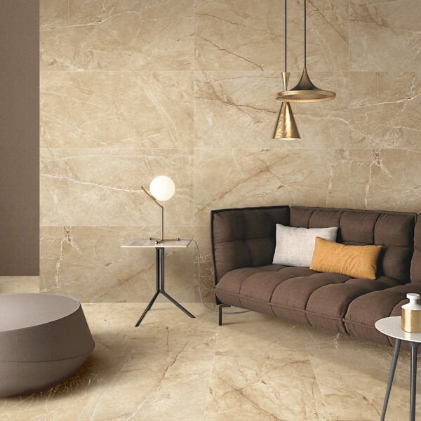 HARMONY OLIVE Cream Marble Tiles 60x120cm