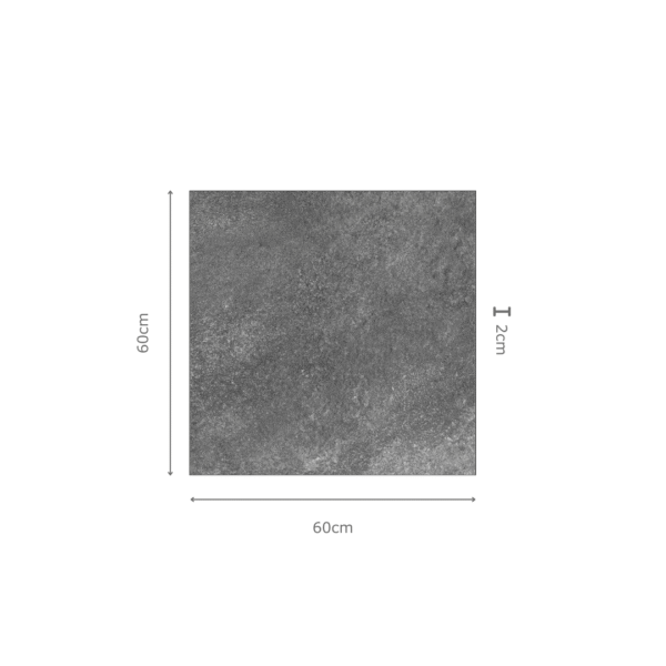 HARYANA NERO zwarte steenlook tegels, porselein, antislip R11 – formaten 60x60 en 80x80 cm – buitentegel voor België – Tegelplus